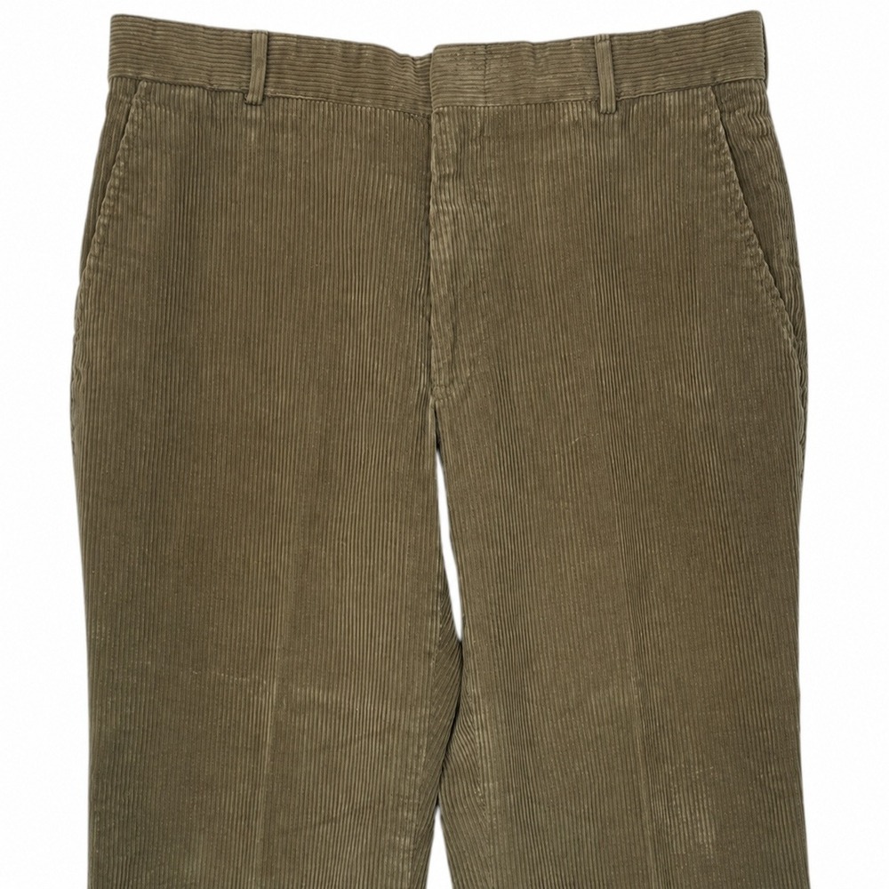 Vintage 90s LL Bean Corduroy Pants Mens 34x27 Relaxed Fit Made in USA‎ Olive